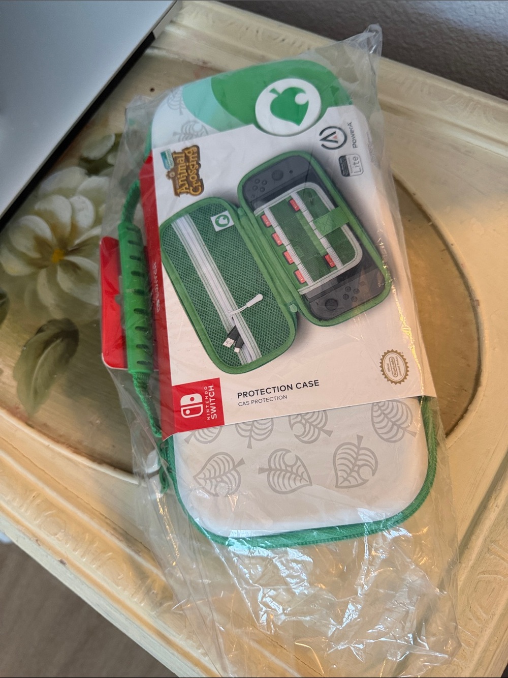 Nintendo Green Animal Crossing Carry Case for Switch